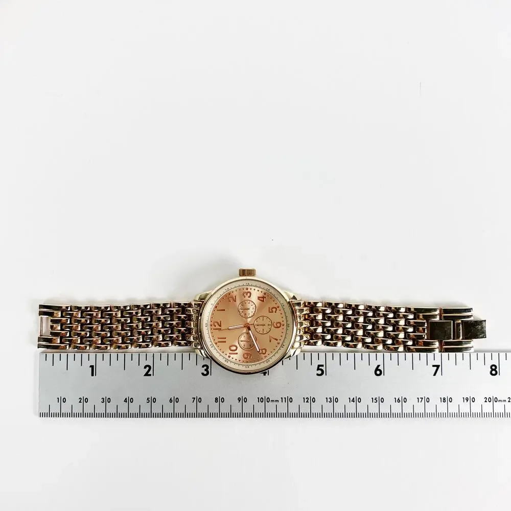 Large gold wristwatch battery tested